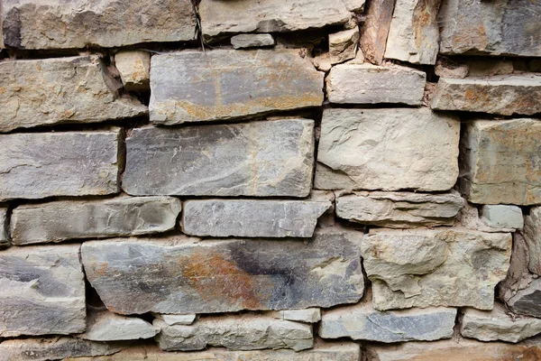 Stenen Metselwerk Met Rijke Diverse Textuur — Stockfoto