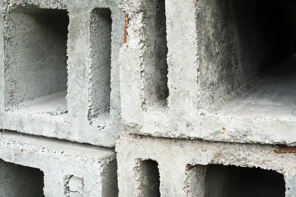 Pila Los Bloques Ventilación Hormigón Cerca — Foto de Stock