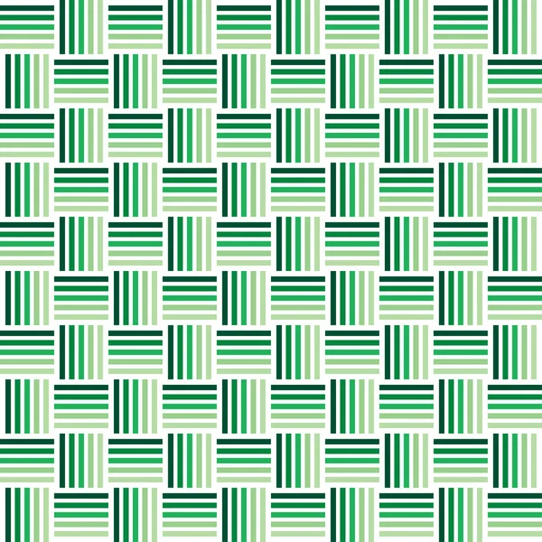 Checkered Bezszwowe Geometryczne Zielony Abstrakcja Ilustracja Wektorowa — Wektor stockowy