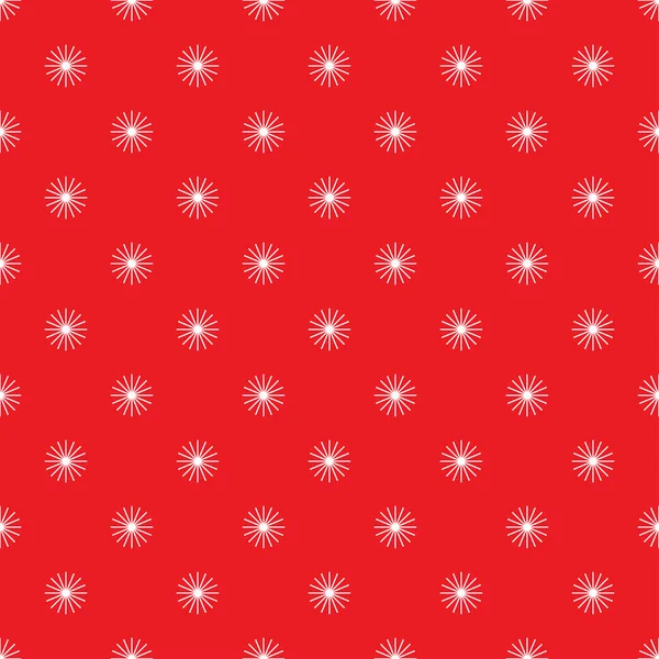 White Snowflakes Red Background Seamless Pattern Winter Holidays Collection Vector — Stock Vector