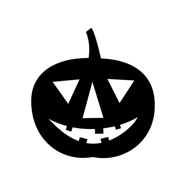 Jack-o-lanterna. Felice icona di Halloween — Vettoriale Stock