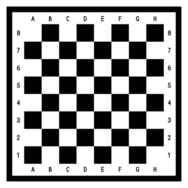 Fekete-fehér sakktábla. — Stock Vector