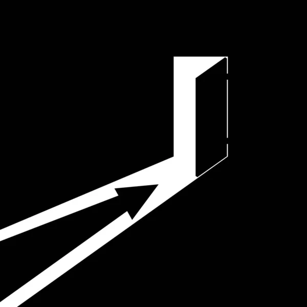 Flèche montrant la direction — Image vectorielle