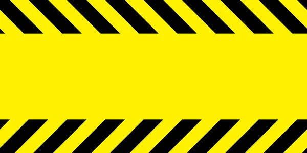 Geel en zwart barricade tape. — Stockvector