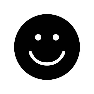 Gülümse İkon. Mutlu yüz sembolü.