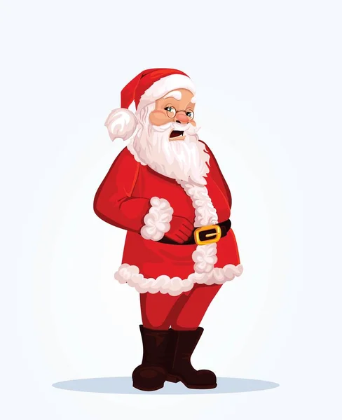 Père Noël Pleine Croissance Colère — Image vectorielle