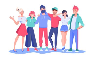 Arkadaşlar bir araya gelip özel olayı kutluyor.