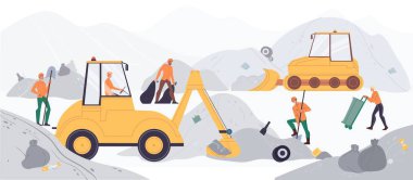 Çöp işleme atık geri dönüşüm endüstrisi