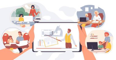 Çocuklar için internet üzerinden kimya dersi.