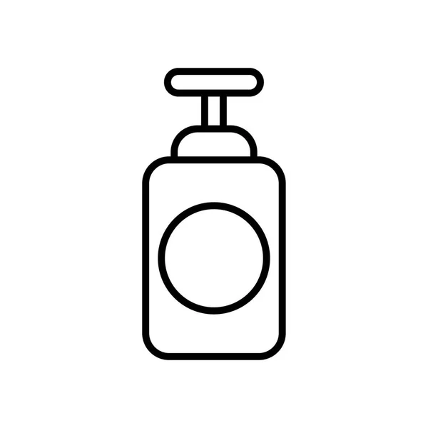 Manos jabón botella icono, estilo de línea — Archivo Imágenes Vectoriales