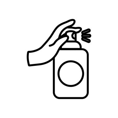 Sprey kutulu el, satır biçimi