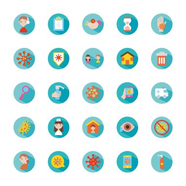 sabun şişesi ve koronavirüs simgesi seti, blok biçimi