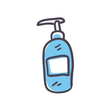 İzole edilmiş sabun dağıtıcısı doldurma biçimi vektör tasarımı