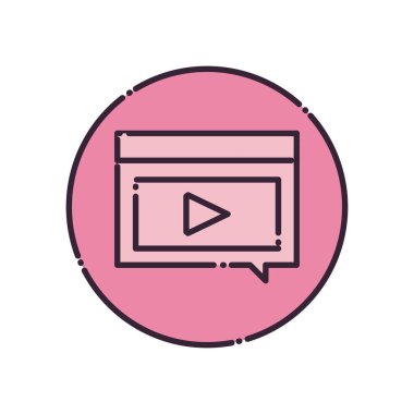 Oyun doldurma biçimi vektör tasarımı ile iletişim balonu