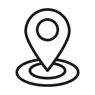 konum pin simgesi, satır biçimi