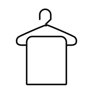 Askı simgesinde havlu, satır biçimi