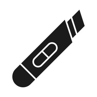 kağıt kesicisi simgesi, siluet biçimi