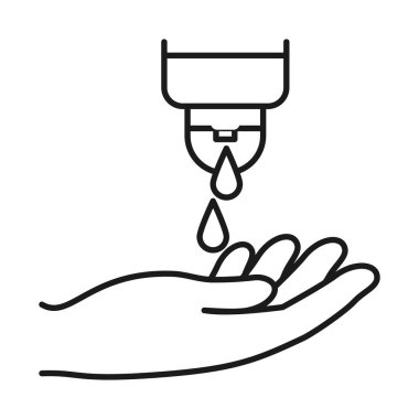 Antibakteriyel ve damlalar ele dökülüyor.