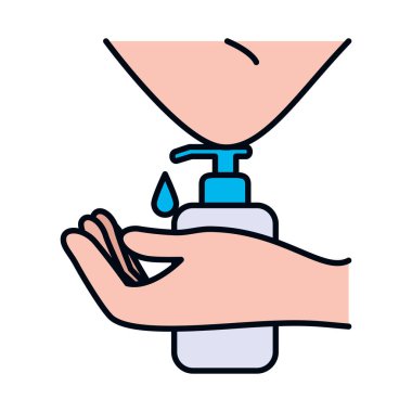 Bir şişe sabunu ellerden, kuyruktan ve dolgu tarzından iterek.