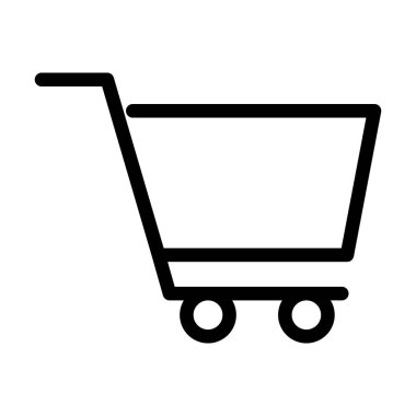 Alışveriş arabası simgesi, satır biçimi