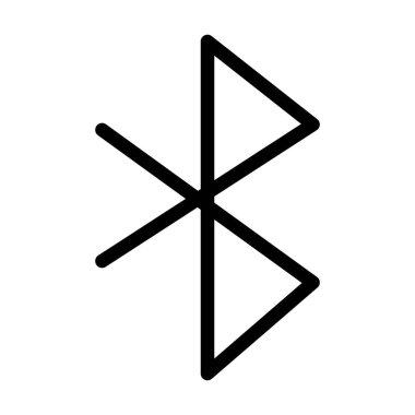 Bluetooth sembol simgesi, satır biçimi