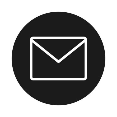 posta zarfı simgesi, blok biçimi