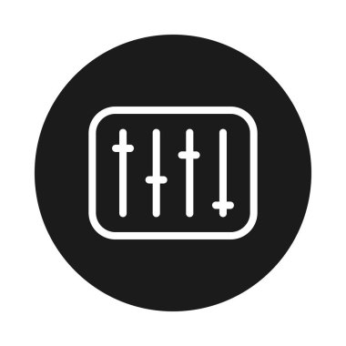 kullanıcı arayüzü konsepti, ayar simgesi simgesi, blok biçimi