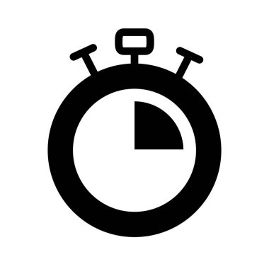 Kronometre simgesi resmi, siluet biçimi