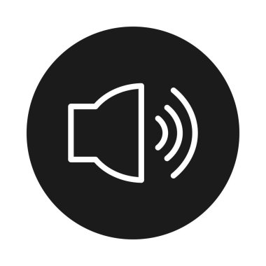 ses hoparlörü simgesi, blok tarzı