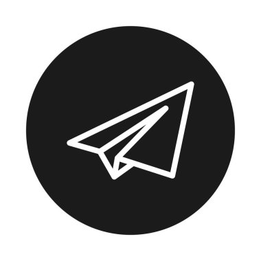 kağıt uçak simgesi, blok biçimi