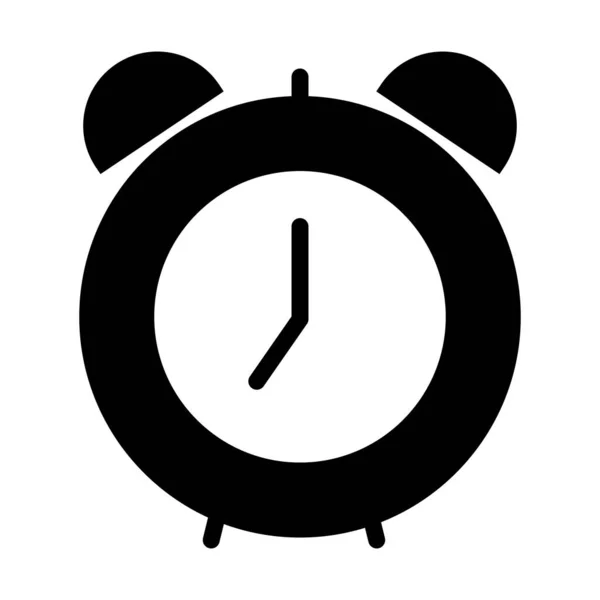 Klassisk väckarklocka ikon, silhuett stil — Stock vektor
