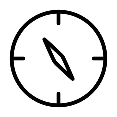 Web Gezinti konsepti, pusula simgesi, satır biçimi