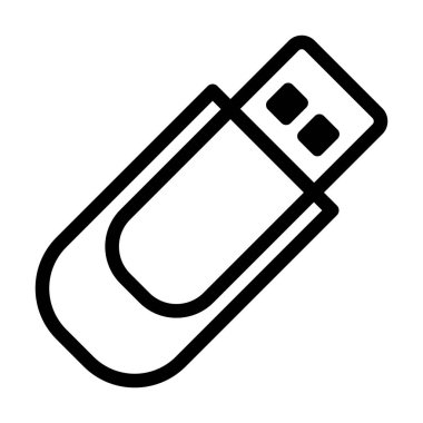 usb flash disk simgesi, satır biçimi