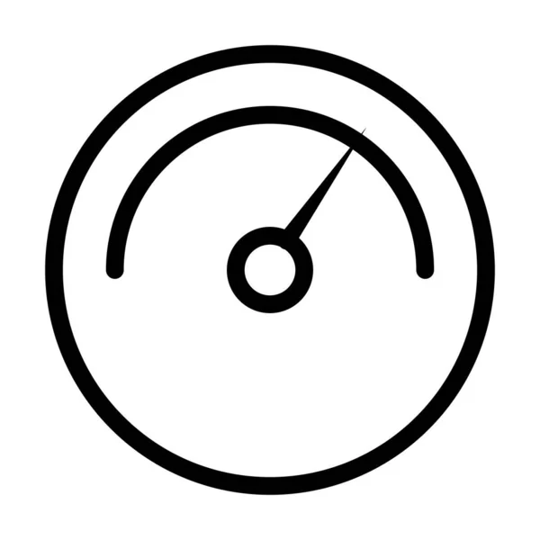 Snelheidsmeter icoon, lijn stijl — Stockvector