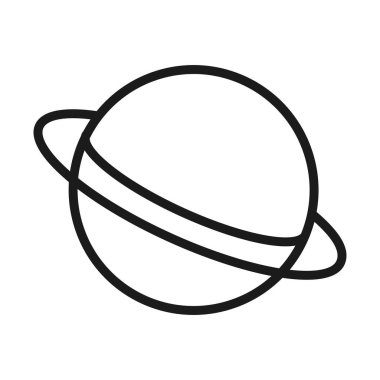 Satürn gezegen simgesi, satır biçimi