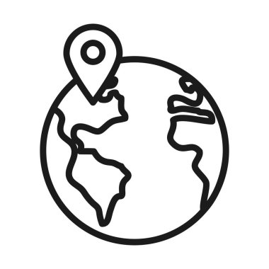 Yeryüzü gezegeni konum simgesi, satır biçimi