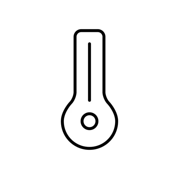 Изображение значка термометра, стиль линии — стоковый вектор
