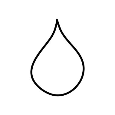 su damlası simgesi, satır biçimi