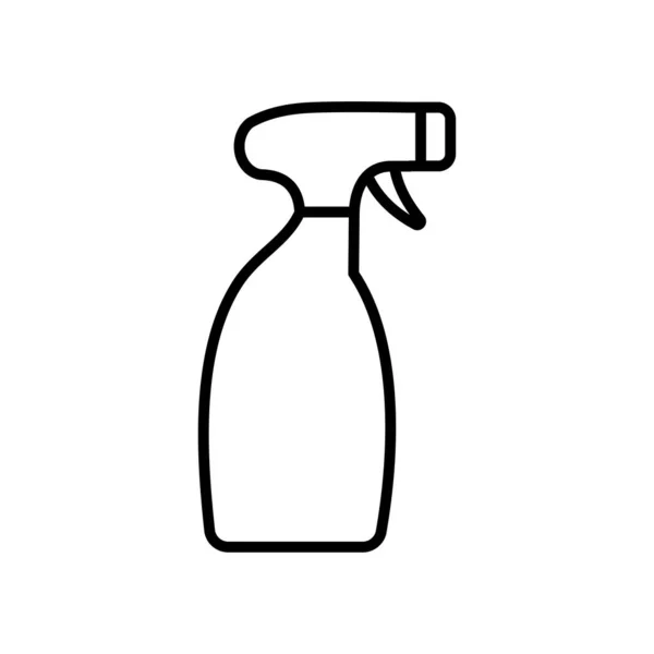 Spray fles pictogram, lijn stijl — Stockvector