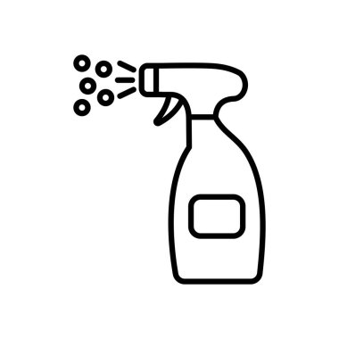 Temizleme spreyi simgesi, satır biçimi