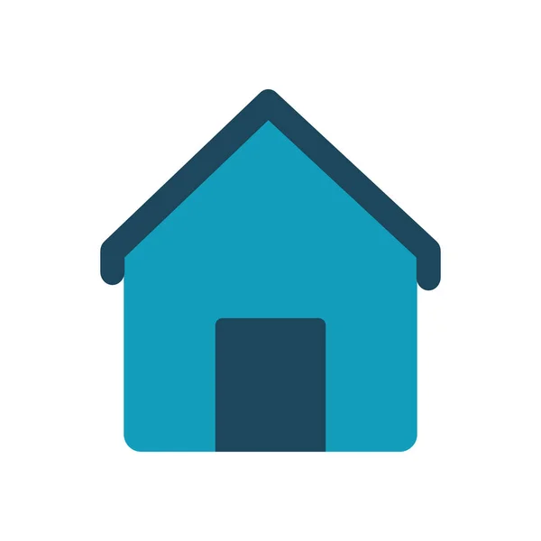 Huis pictogram afbeelding, platte stijl — Stockvector