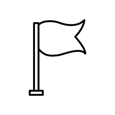 Direk simgesinde oyun bayrağı, satır biçimi