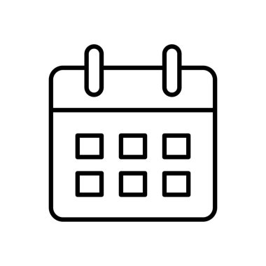 Takvim planlayıcı simgesi, satır biçimi