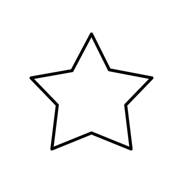 Icône en forme d'étoile, style ligne — Image vectorielle
