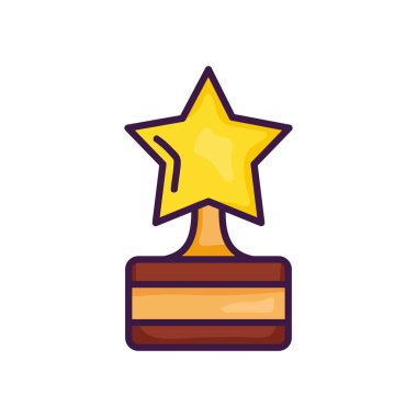 yıldız kupa simgesi, çizgi renk biçimi