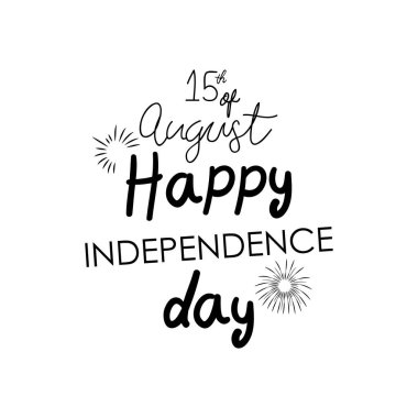 Hindistan 'ın bağımsızlık günü tasarımı dekoratif patlama, siluet tarzı