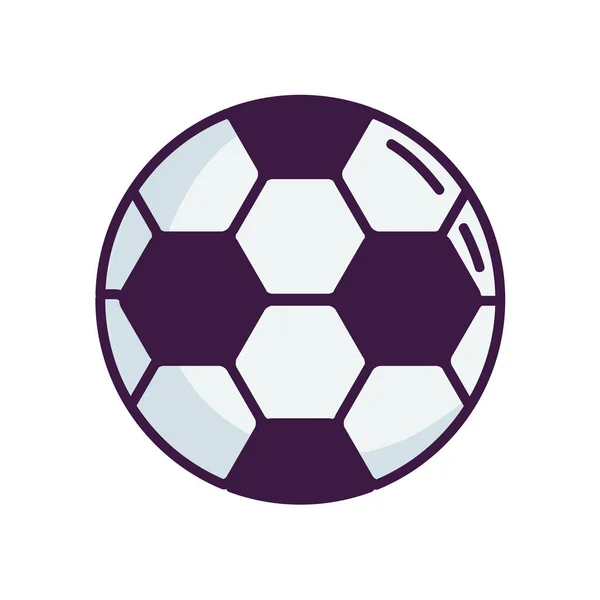 Voetbal icoon, lijn kleur stijl — Stockvector