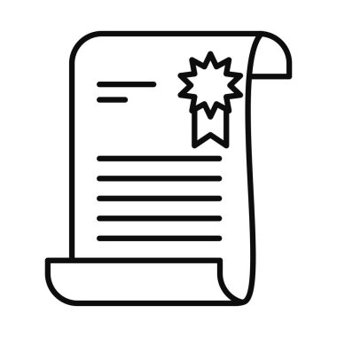 diploma belgesi simgesi, satır biçimi