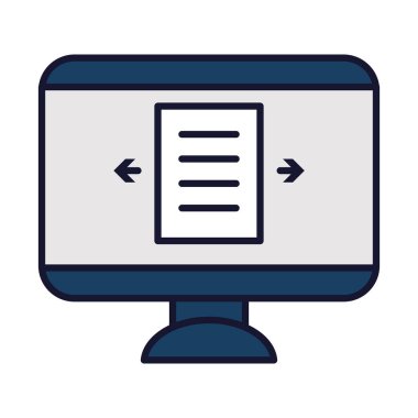 Çevrimiçi eğitim kavramı, belge sayfası ekranda, satırda ve doldurma biçiminde bilgisayar