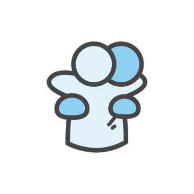 Görseller arkadaş kucaklama satırı ve biçim ikon vektör tasarımı